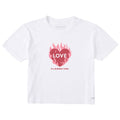 Women's Love is a Burning Thing Short Sleeve Crusher Boxy Tee