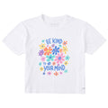 Women's Be Kind To Your Mind Flowers Short Sleeve Crusher product image 1
