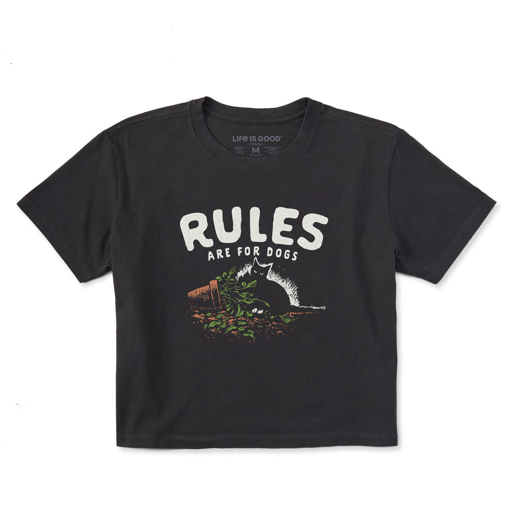 Women's Rules Are for Dogs Short Sleeve Crusher Boxy Tee product image 1