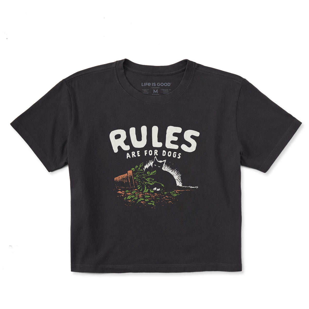 Women's Rules Are for Dogs Short Sleeve Crusher Boxy Tee product image 1