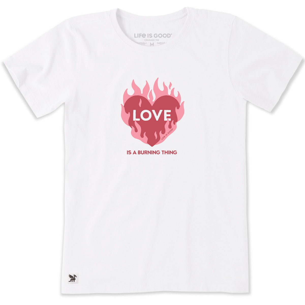 Women's Love is a Burning Thing Short Sleeve Crusher Tee