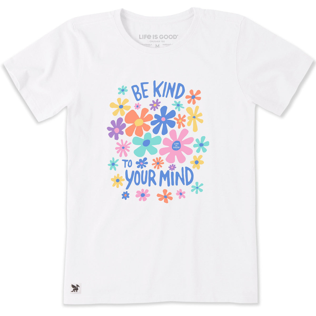 Women's Be Kind To Your Mind Flowers Short Sleeve Crusher product image 1