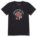 Women's Turn Up the Love Heart Mascot Short Sleeve Crusher product image 1