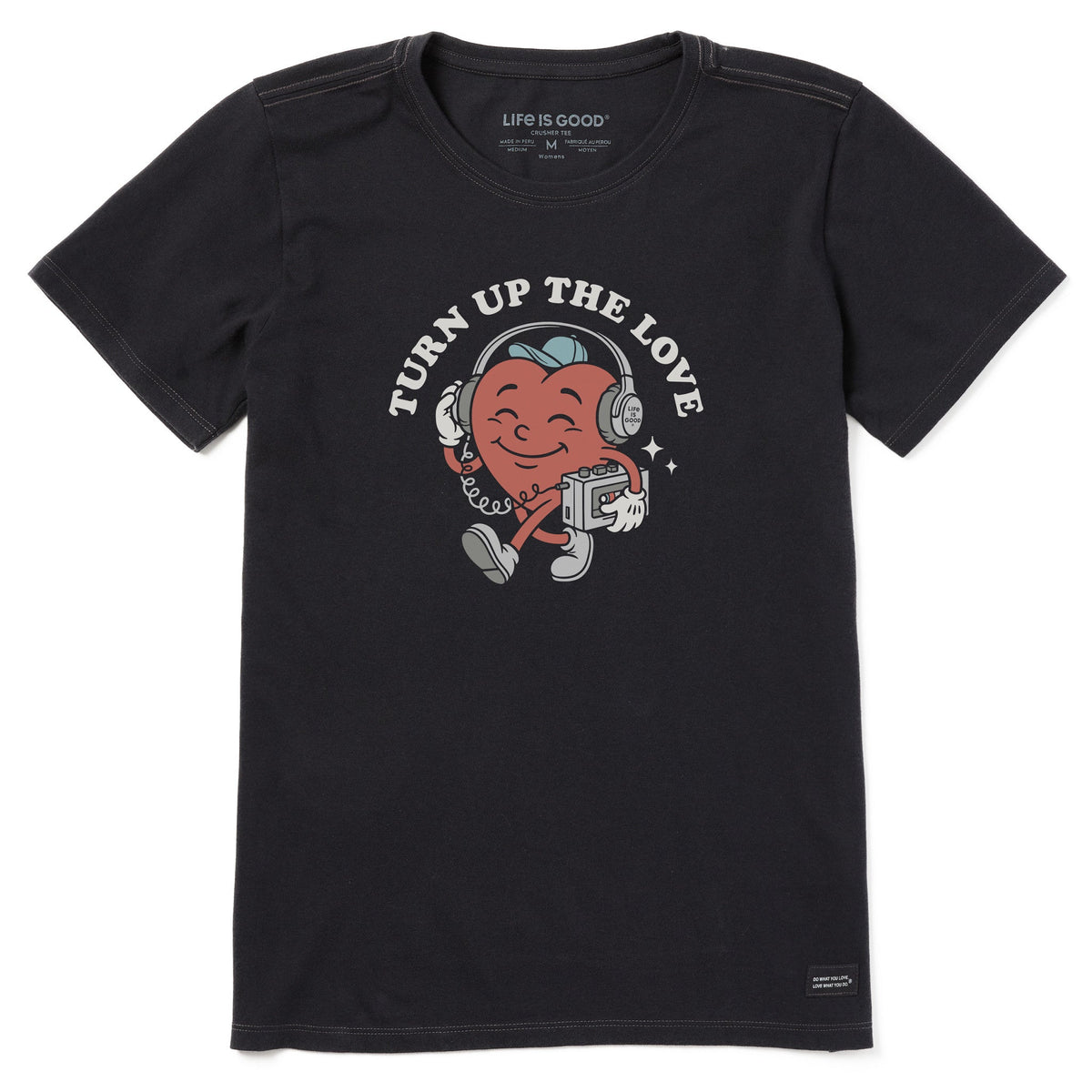 Women's Turn Up the Love Heart Mascot Short Sleeve Crusher product image 1
