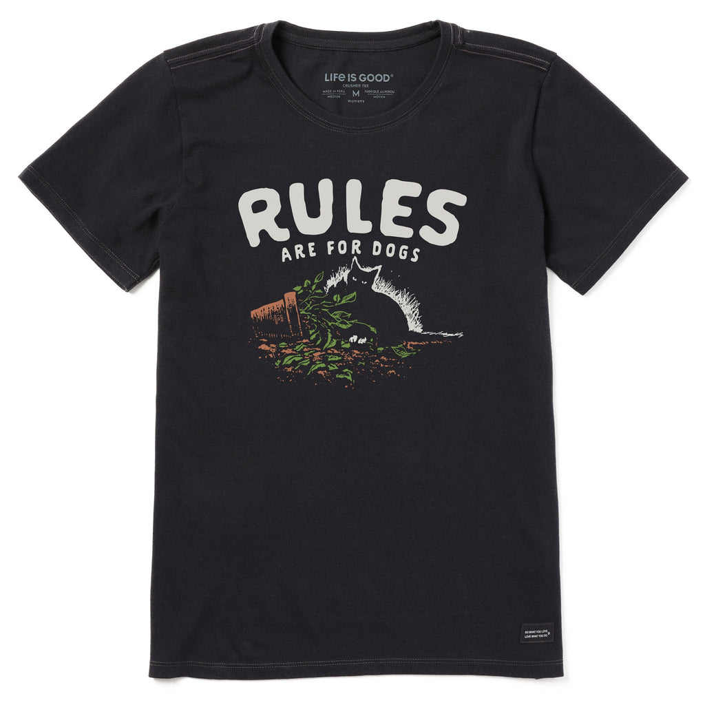 Women's Rules Are for Dogs Short Sleeve Crusher Tee product image 1
