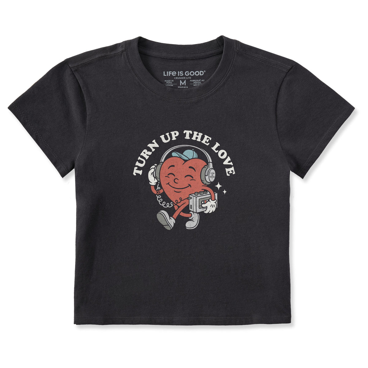 Women's Turn Up the Love Heart Mascot Crusher-LITE Shrunken product image 1