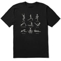Men's Skeleton Yoga Poses Short Sleeve Crusher Tee product image 1
