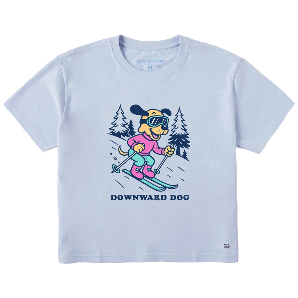 Women's Downward Dog Ski Short Sleeve Crusher Boxy Tee product image 1