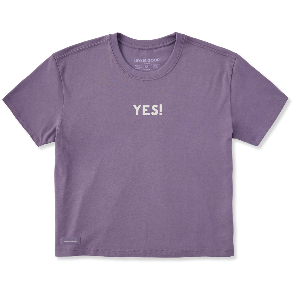Women's Yes! Short Sleeve Crusher Boxy Tee product image 1