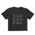 Women's Skeleton Yoga Poses Short Sleeve Crusher Boxy Tee product image 1