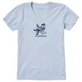 Women's Jackie Chair Pose Short Sleeve Crusher Vee product image 1