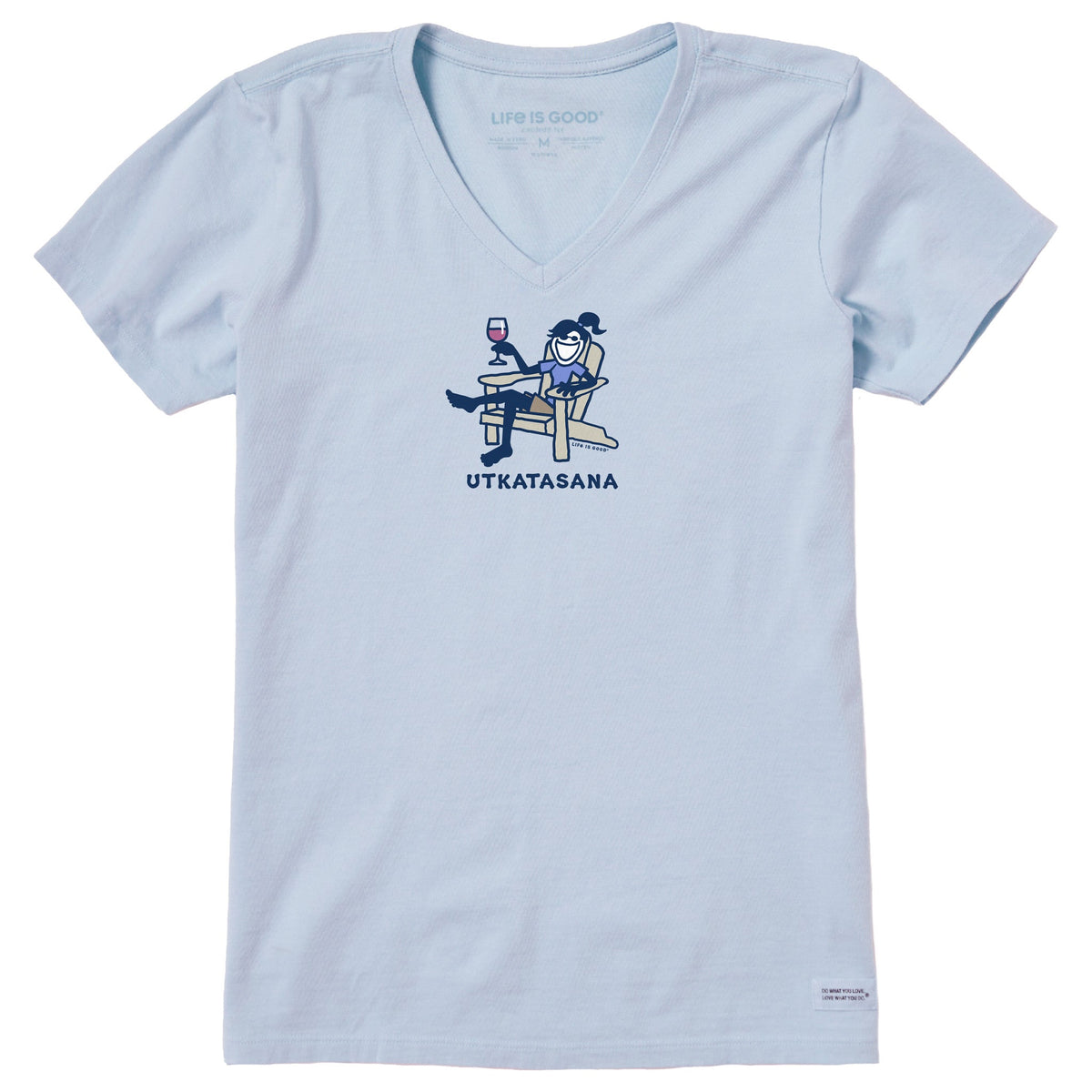 Women's Jackie Chair Pose Short Sleeve Crusher Vee product image 1