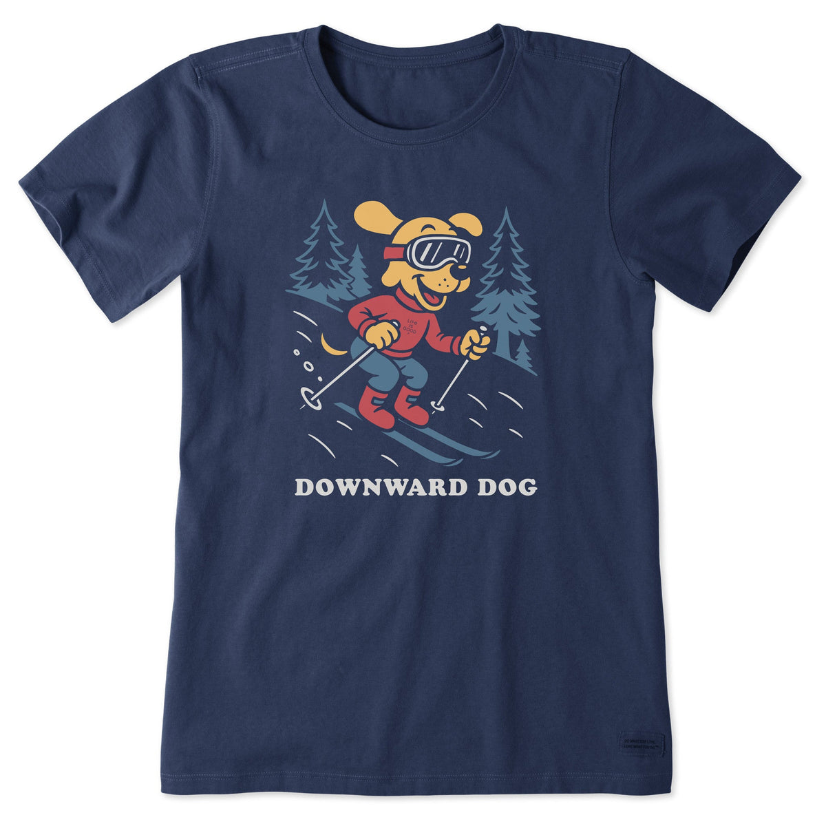Women's Downward Dog Ski Short Sleeve Crusher Tee product image 1