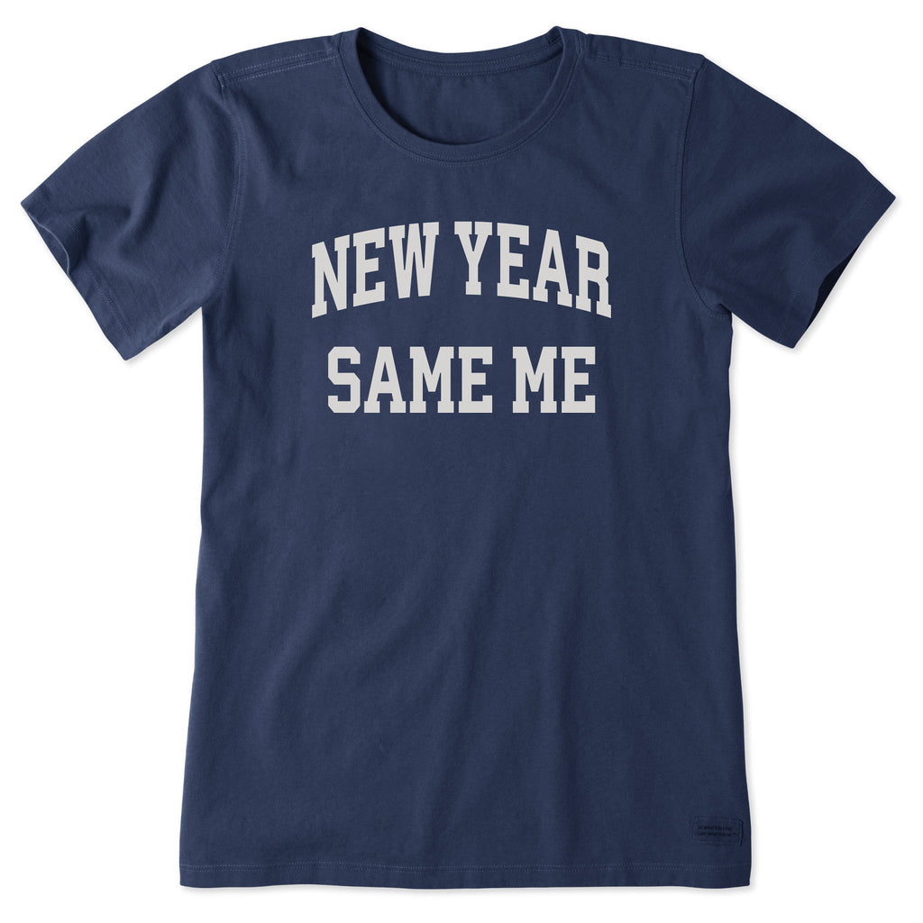Women's New Year Same Me Arch Short Sleeve Crusher Tee product image 1