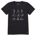 Women's Skeleton Yoga Poses Short Sleeve Tee product image 1