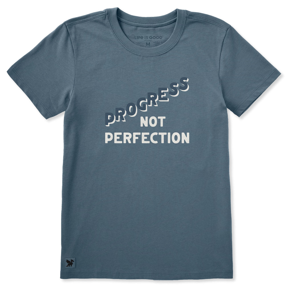 Women's Progress Not Perfection Short Sleeve Crusher Tee product image 1