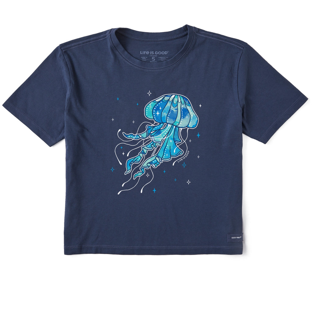 Women's Jellyfish on the Loose Short Sleeve Crusher Boxy Tee product image 1