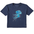 Women's Jellyfish on the Loose Short Sleeve Crusher Boxy Tee product image 1