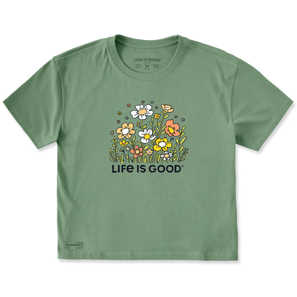 Women's Wildflower Smattering Short Sleeve Crusher Boxy Tee product image 1