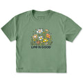 Women's Wildflower Smattering Short Sleeve Crusher Boxy Tee product image 1