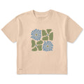 Women's Four Flower Grid Short Sleeve Crusher Boxy Tee product image 1
