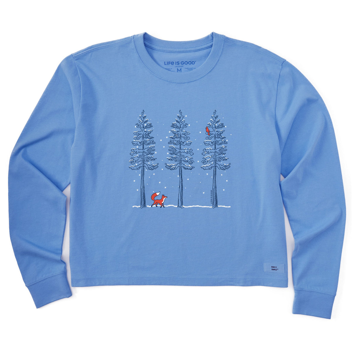 Women's Cardinal and Fox Long Sleeve Crusher Boxy Tee product image 1