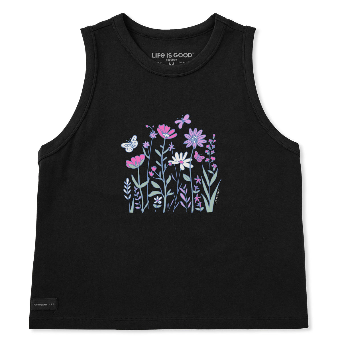 Women's Wildflower Scene Crusher Boxy Tank product image 1