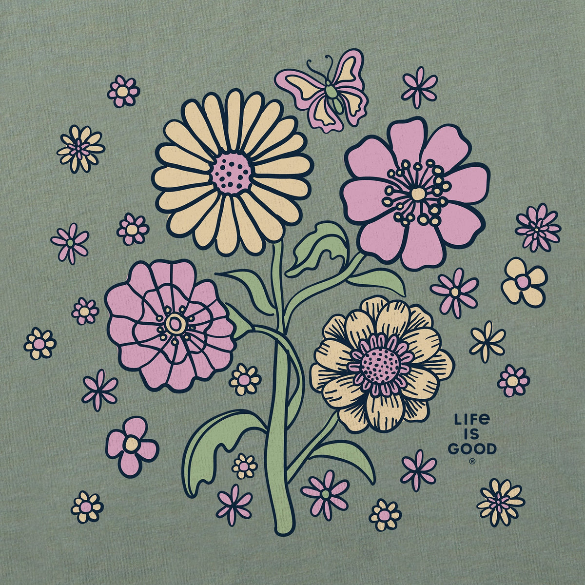 Women's A Butterfly Among Flowers Crusher-LITE Shrunken Tee product image 2