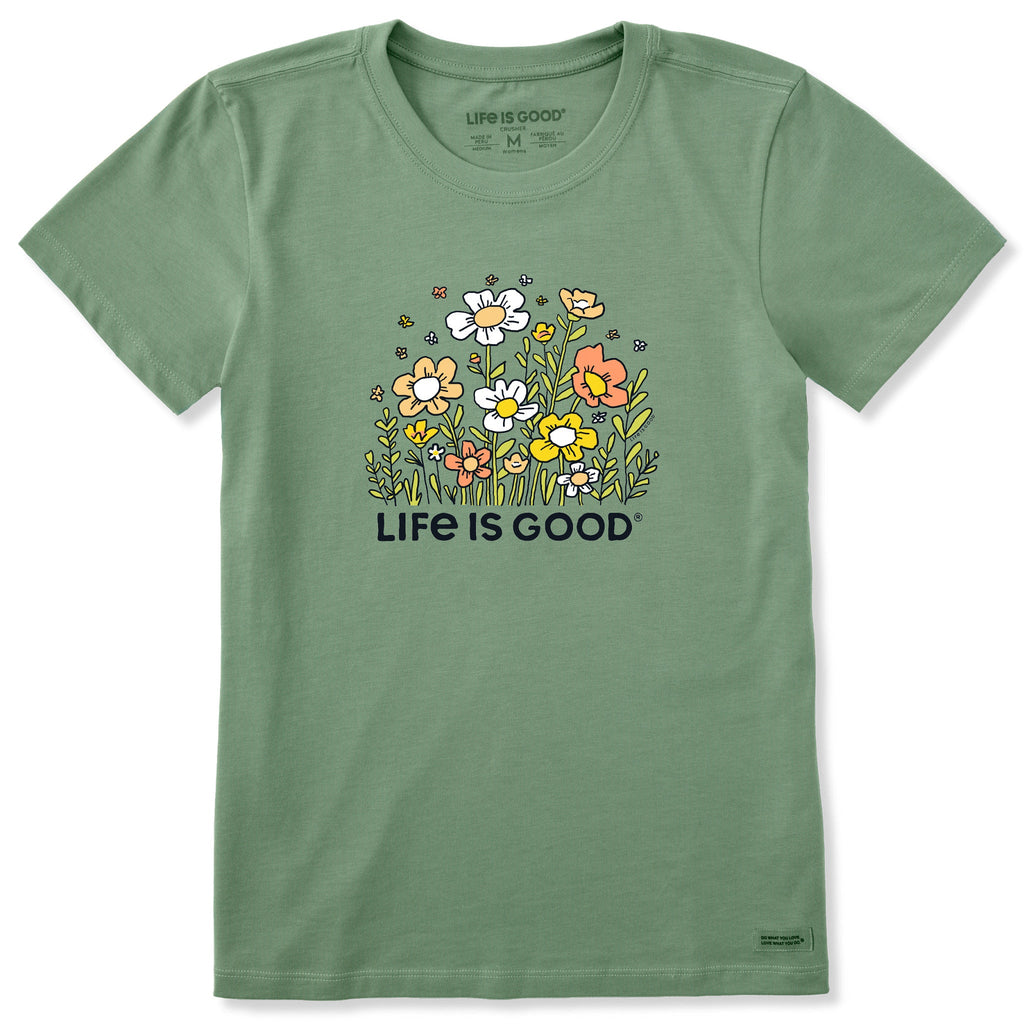 Women's Wildflower Smattering Short Sleeve Crusher Tee product image 1