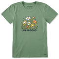 Women's Wildflower Smattering Short Sleeve Crusher Tee product image 1