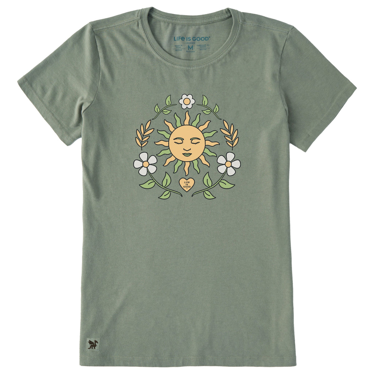 Women's Peaceful Sun Flowers Short Sleeve Crusher Tee product image 1