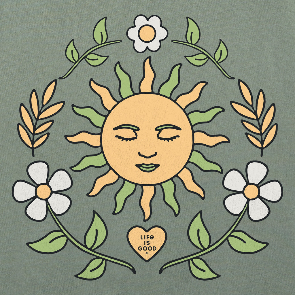 Women's Peaceful Sun Flowers Short Sleeve Crusher Tee product image 2