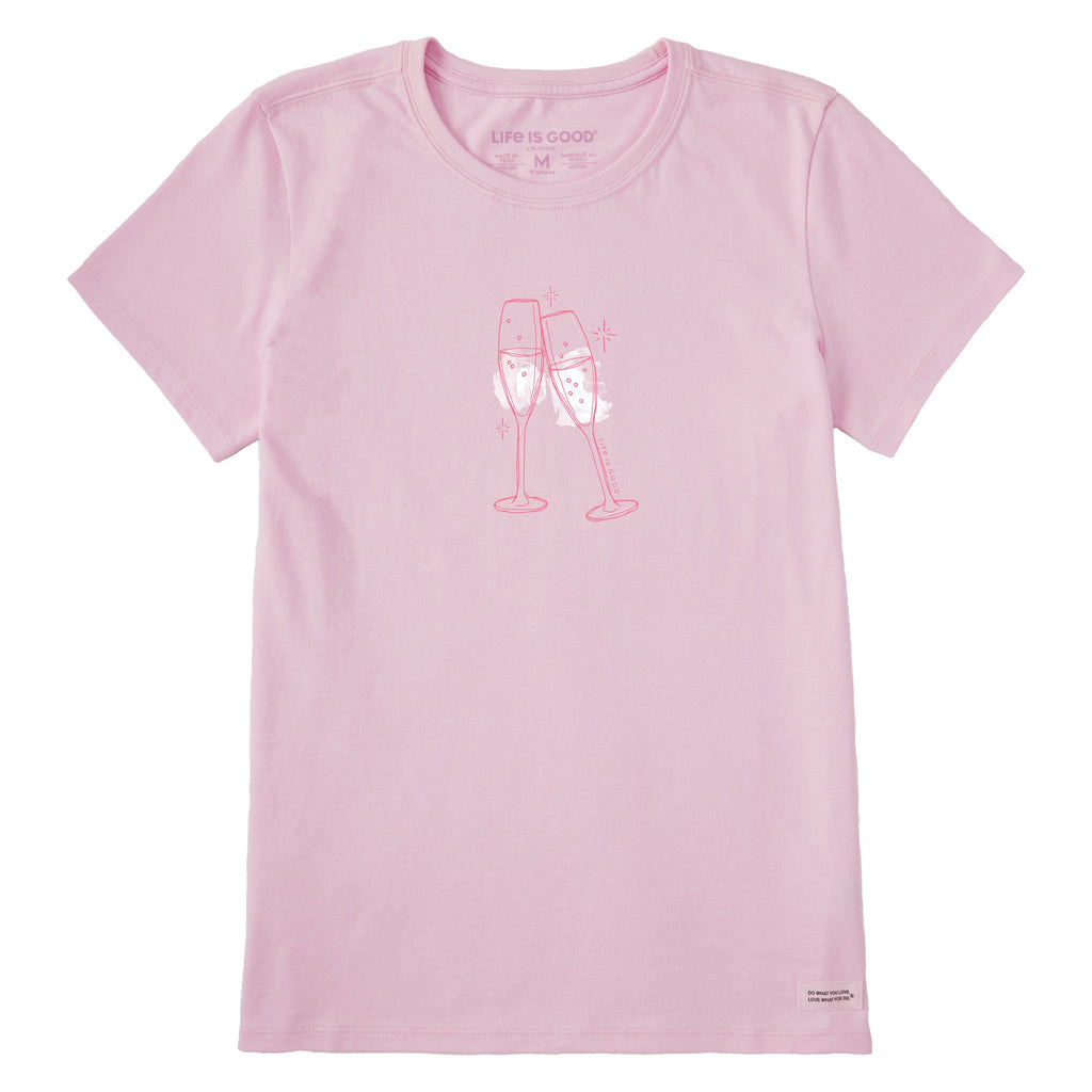 Women's Clinking Champagne Short Sleeve Crusher Tee product image 1