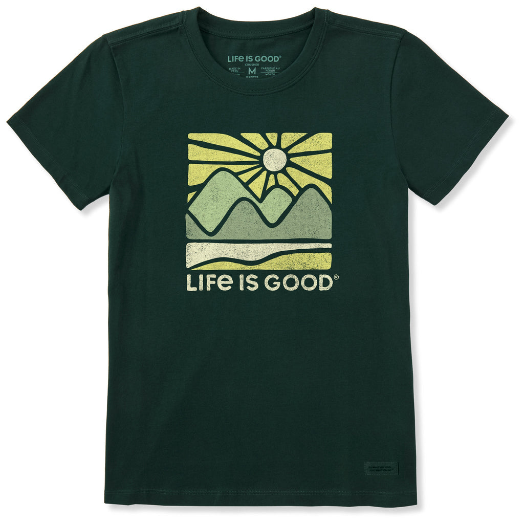 Women's A Sunset Mountain Short Sleeve Crusher Tee product image 1