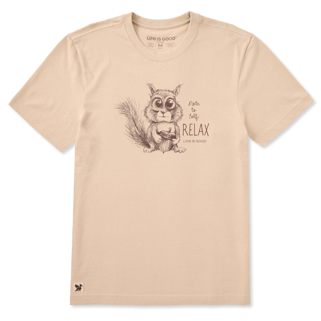 Men's Note to Self: Relax Squirrel Short Sleeve Crusher Tee product image 1