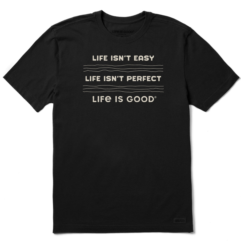 Men's Life Isn't Easy Linear Short Sleeve Crusher Tee product image 1