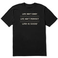 Men's Life Isn't Easy Linear Short Sleeve Crusher Tee product image 1