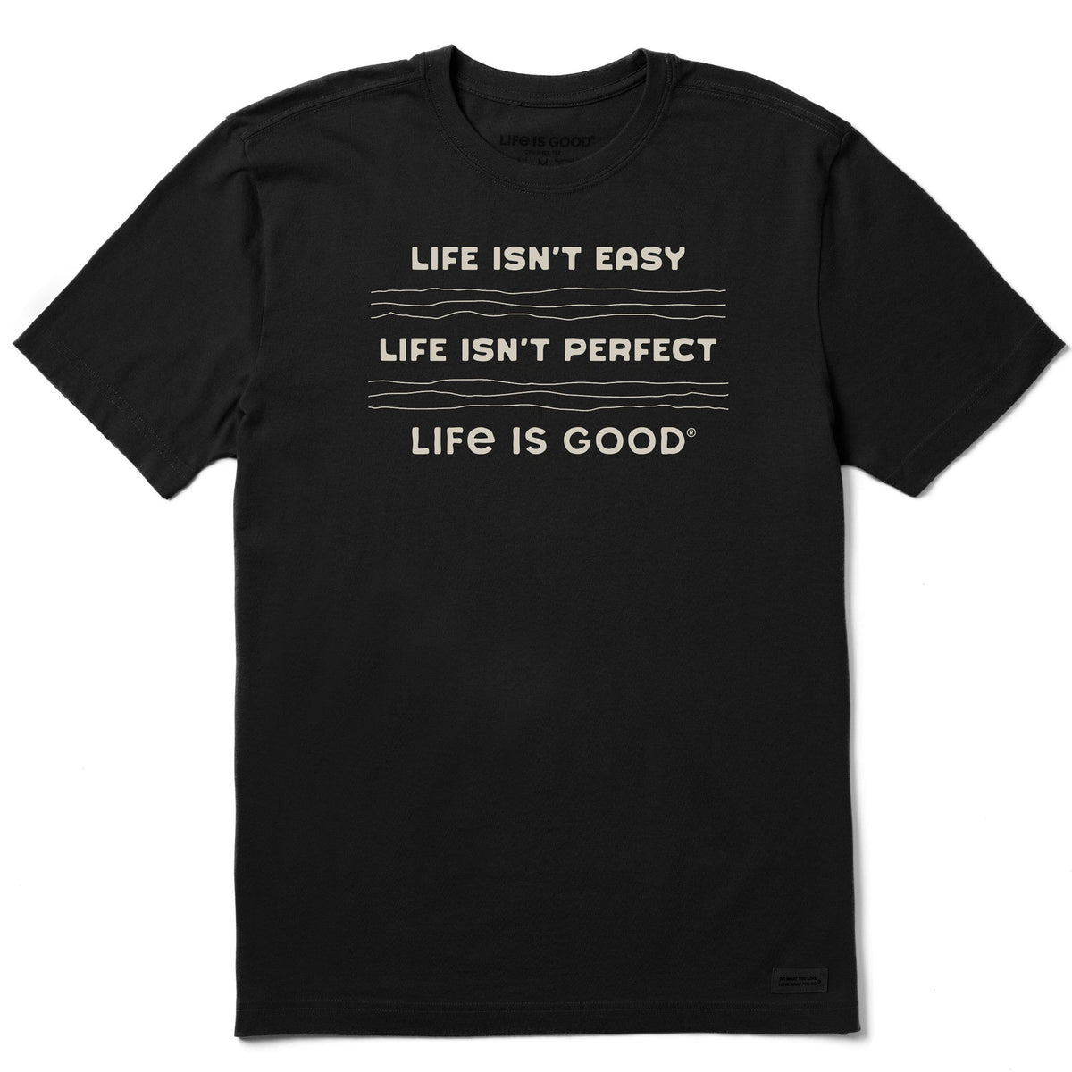 Men's Life Isn't Easy Linear Short Sleeve Crusher Tee product image 1