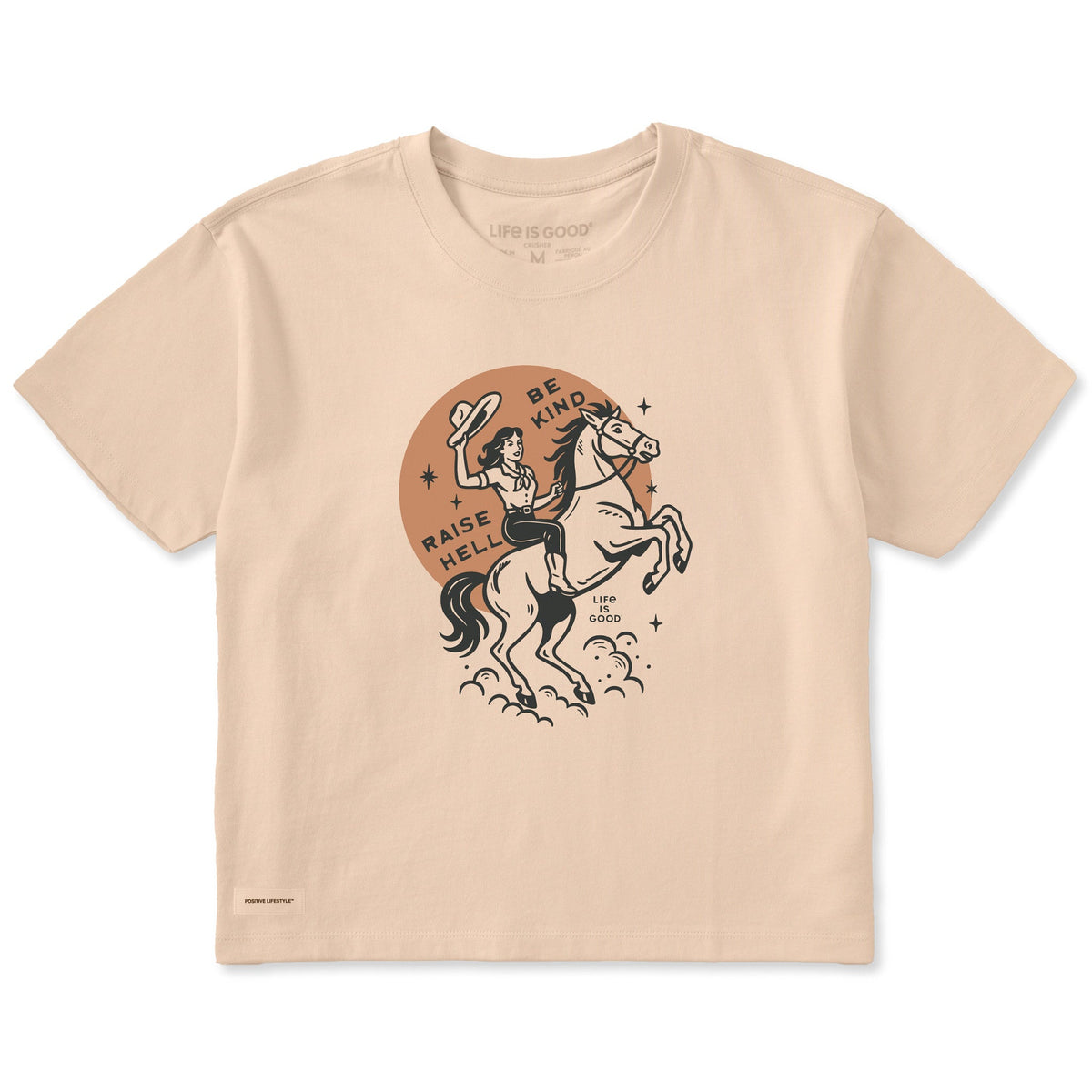 Women's Raise Hell Be Kind Short Sleeve Crusher Boxy Tee product image 1