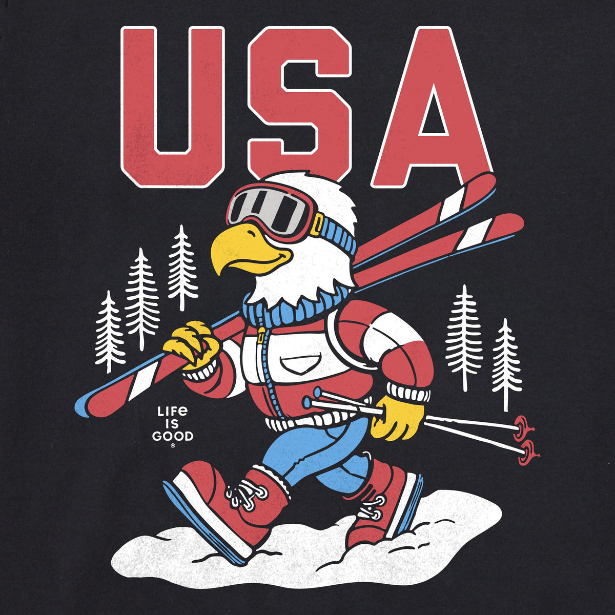 Men's USA Eagle Ski Long Sleeve Crusher Tee product image 6