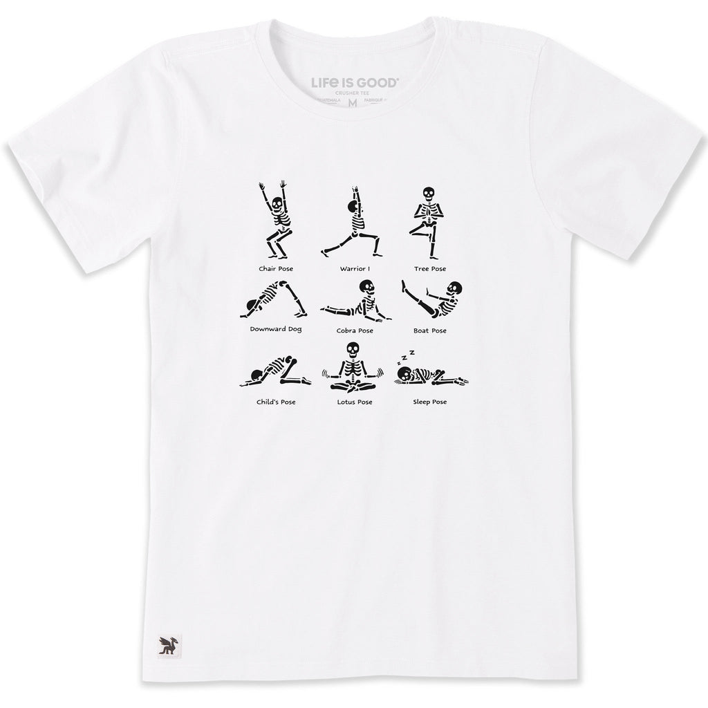 Women's Skeleton Yoga Poses Short Sleeve Tee product image 3