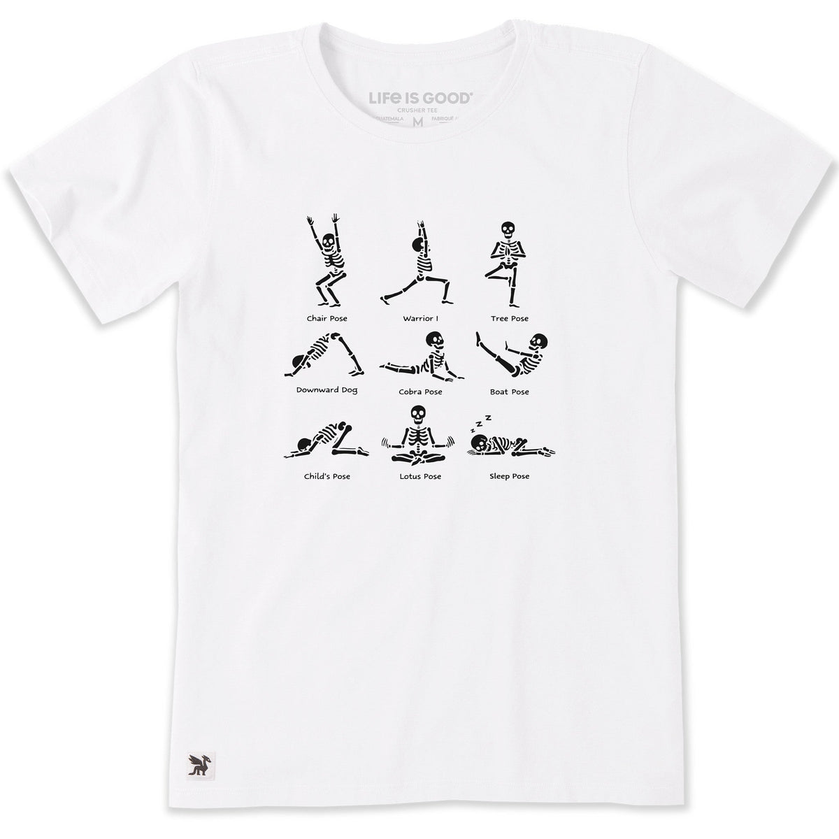 Women's Skeleton Yoga Poses Short Sleeve Tee product image 3