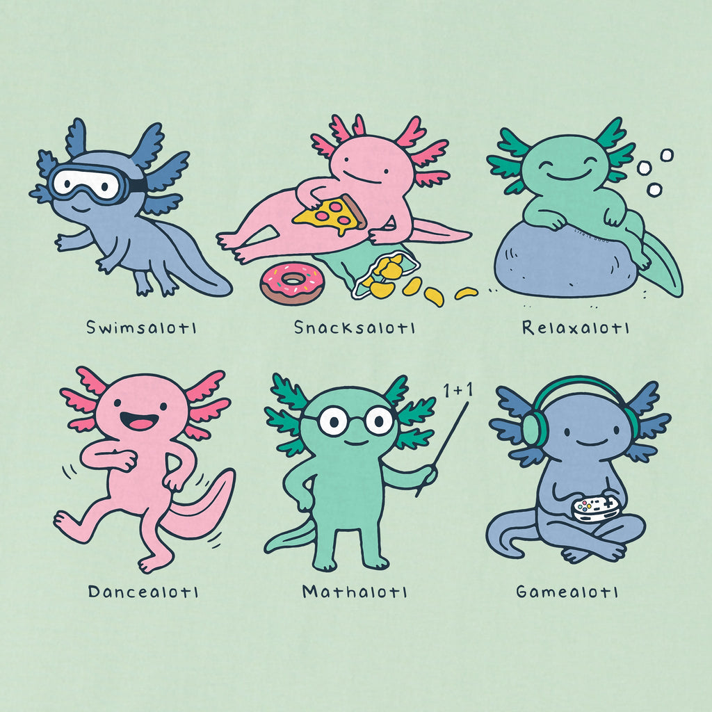 Kids A Lotta Axolotls Short Sleeve Crusher Tee product image 4