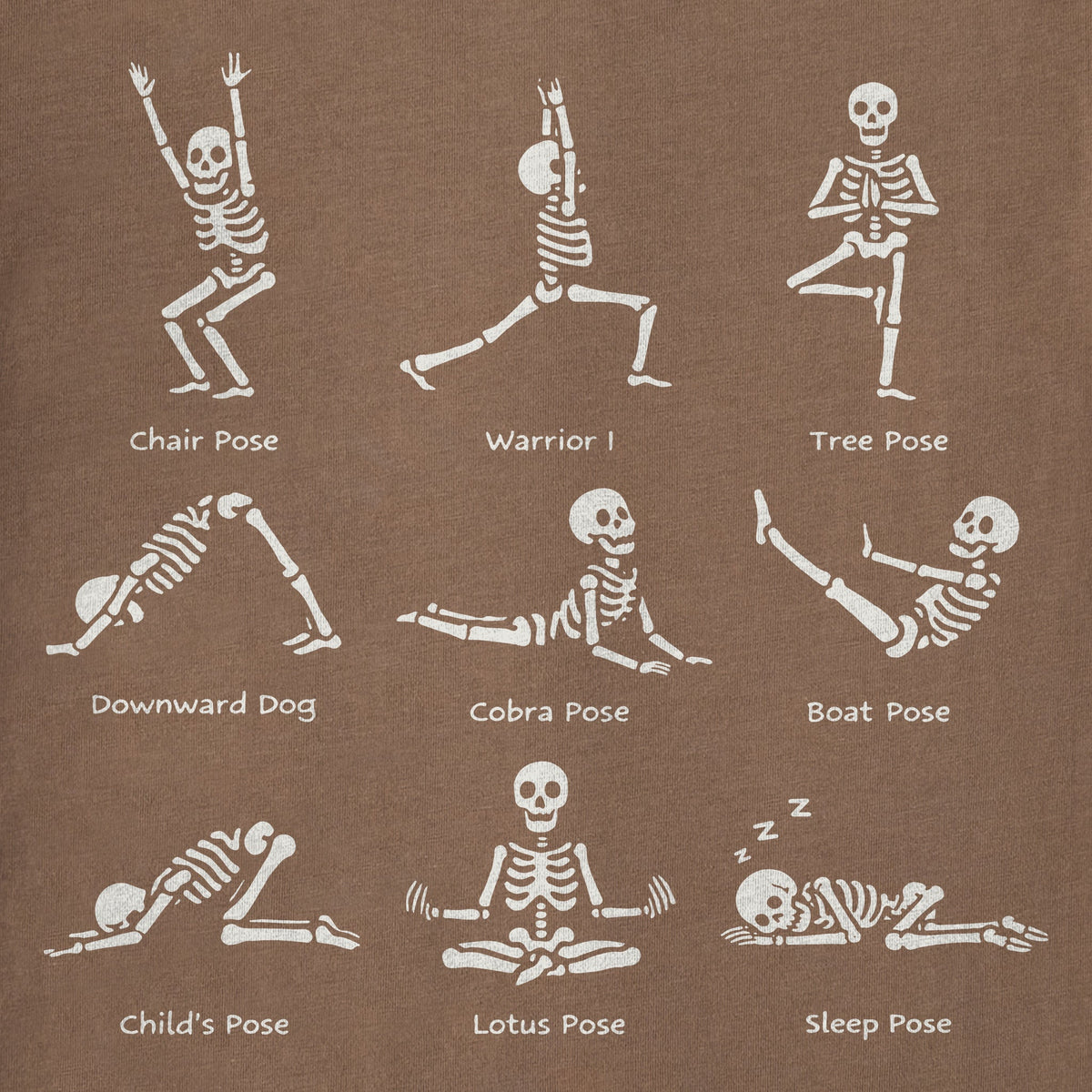 Women's Skeleton Yoga Poses Short Sleeve Crusher Boxy Tee product image 6