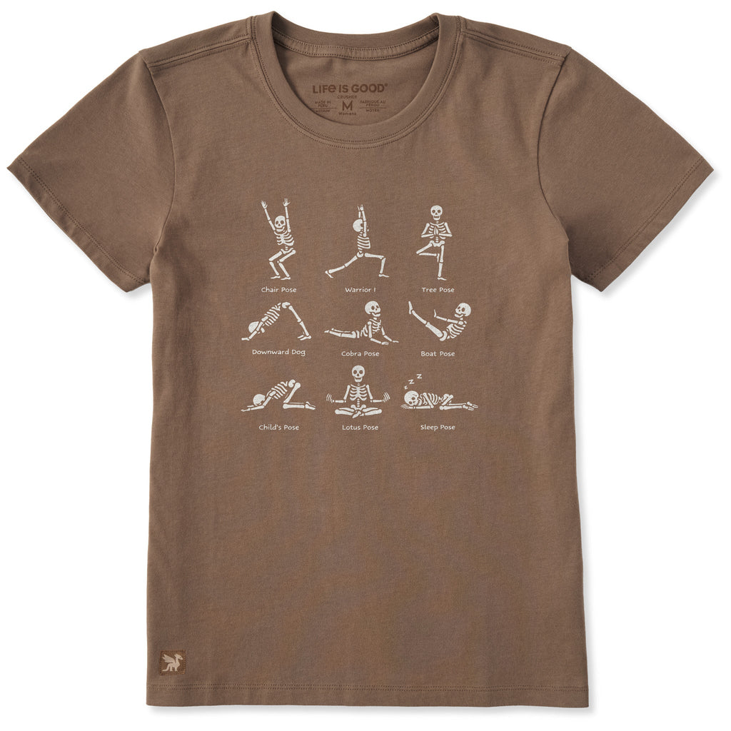 Women's Skeleton Yoga Poses Short Sleeve Tee product image 5