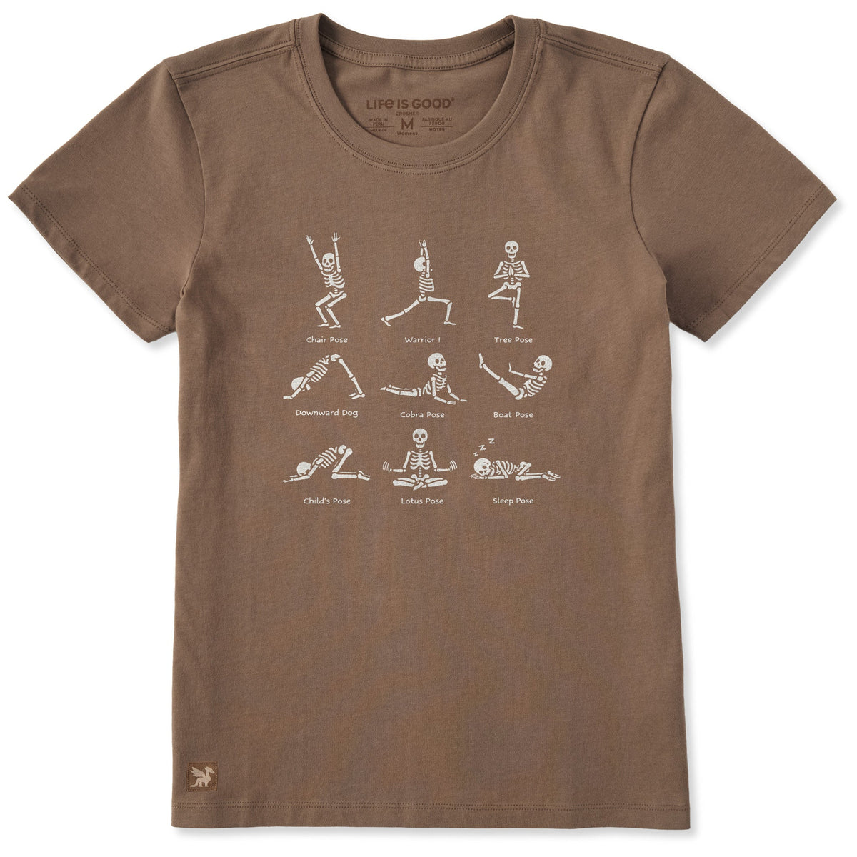Women's Skeleton Yoga Poses Short Sleeve Tee product image 5