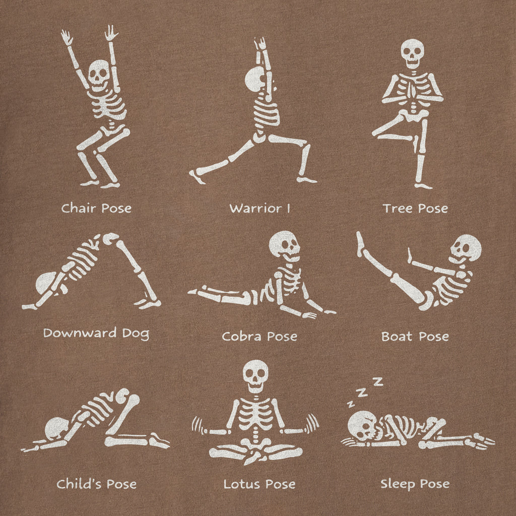 Women's Skeleton Yoga Poses Short Sleeve Tee product image 6