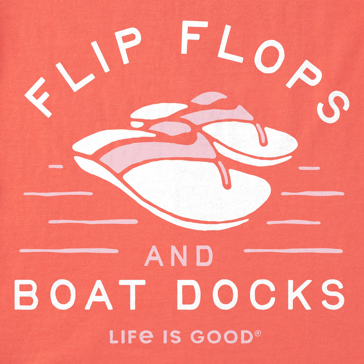 Women's Flip Flops & Boat Docks LIG Short Sleeve Crusher Vee