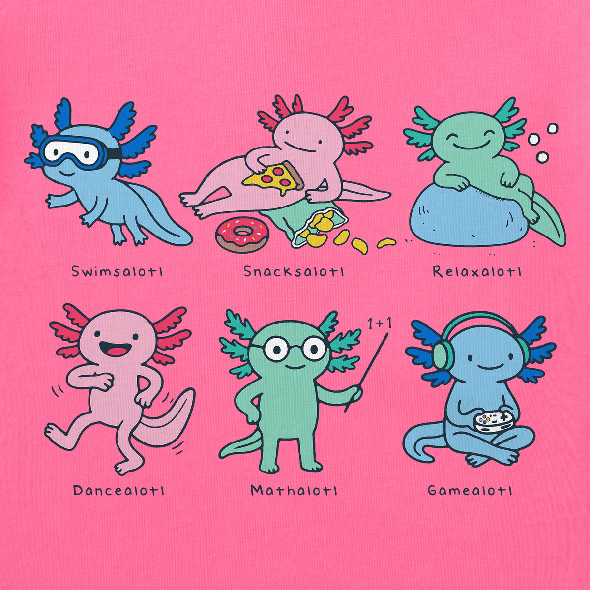 Kids A Lotta Axolotls Short Sleeve Crusher Tee product image 6