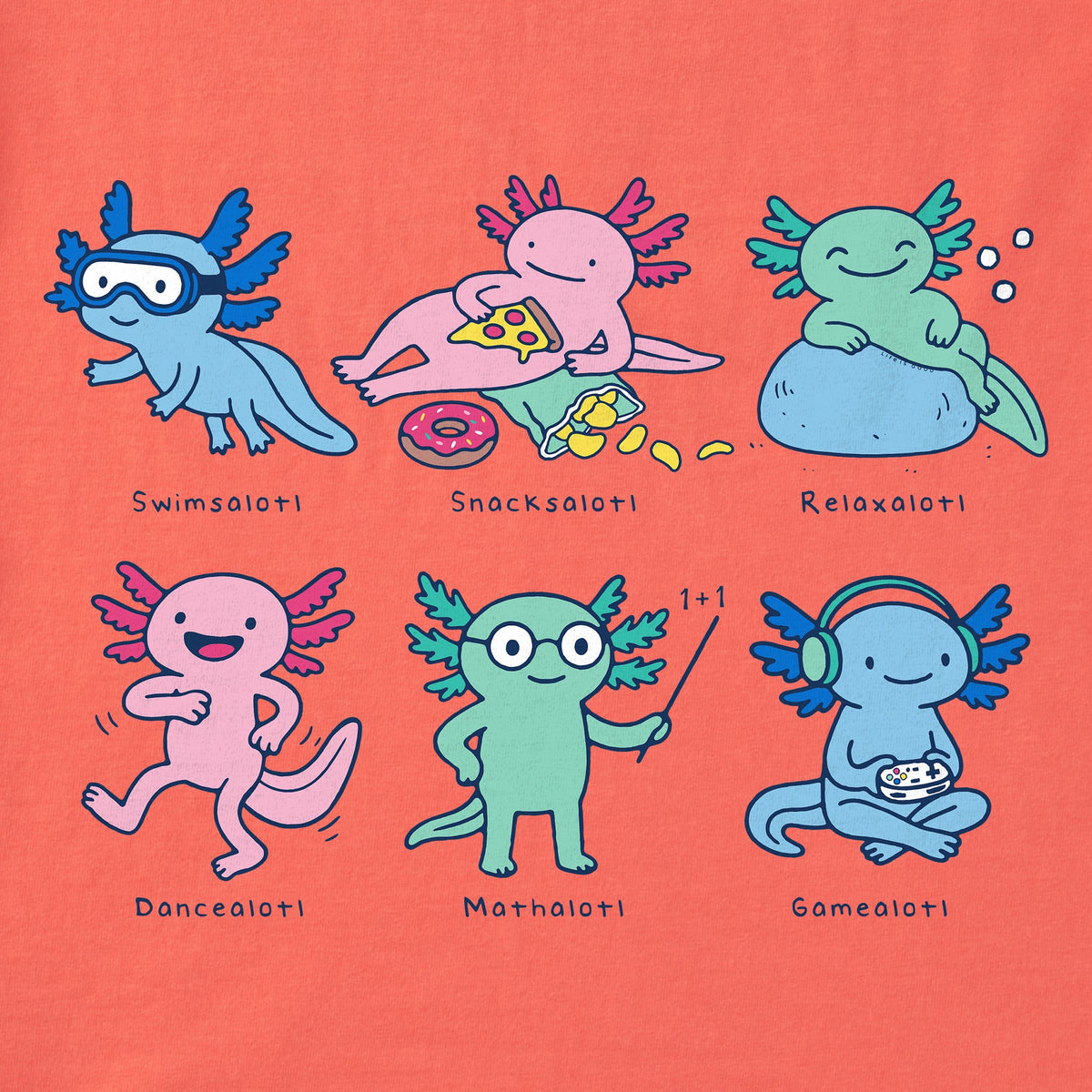 Kids A Lotta Axolotls Short Sleeve Crusher Tee product image 8